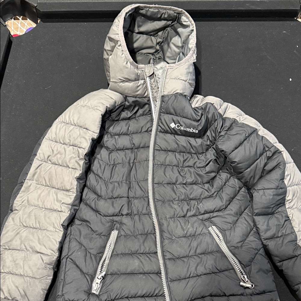 Columbia Two-Tone Gray Hooded Jacket